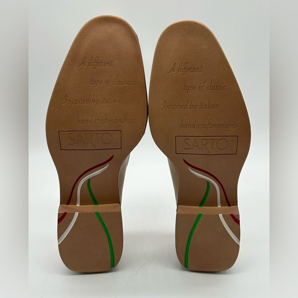 SARTO Eda Bit Loafers Women’s 12M Beige Leather NIB - Picture 8 of 12